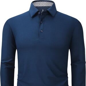 Alex Vando Mens Golf Shirt Moisture Wicking Quick-Dry Short Sleeve Casual Polo